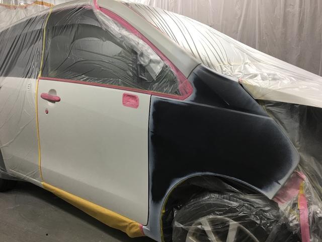 ムーヴカスタムの鈑金塗装をさせて頂きました。