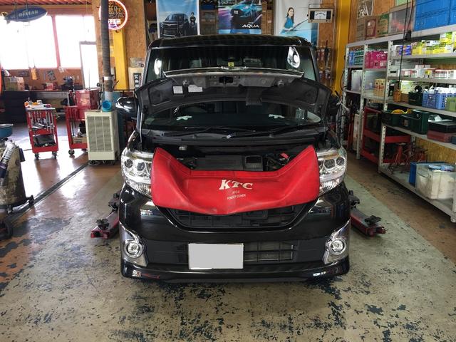 タントカスタムのリコール作業をさせて頂きました。