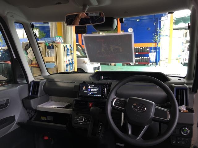 ご購入頂いたタントの納車前にナビ・全方位カメラ・ETC・ドラレコの取付をさせて頂きました。