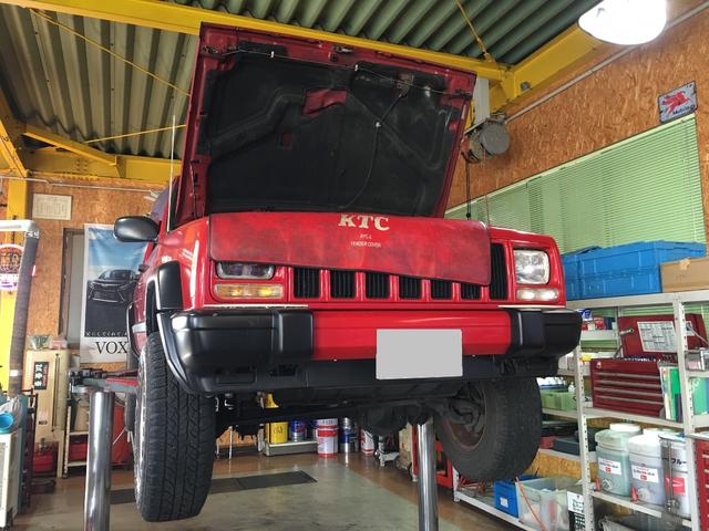 チェロキーの車検をさせて頂きました。