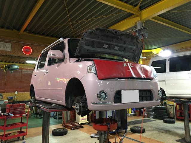 ミラココアの法定点検をさせて頂きました。