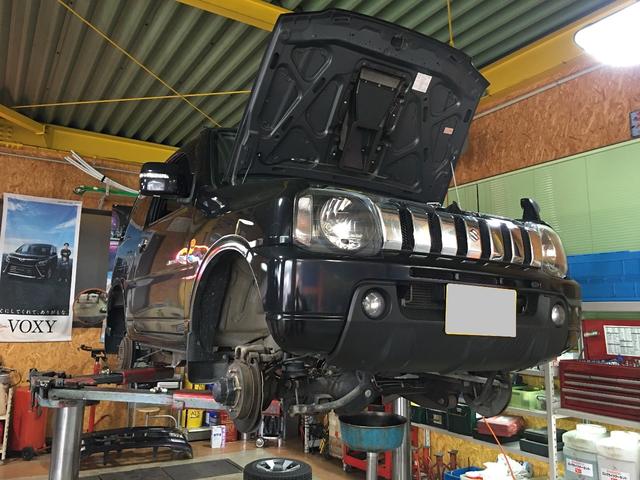 ジムニーの法定点検をさせて頂きました。