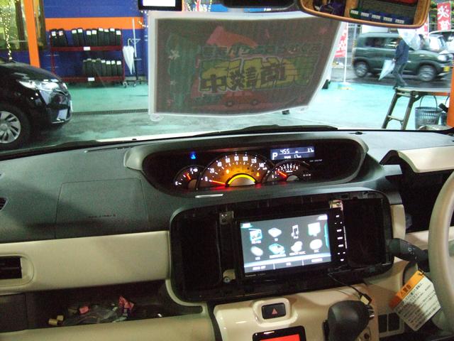 ご購入頂いたムーヴキャンバスの納車前にナビとドラレコの取付をさせて頂きました。