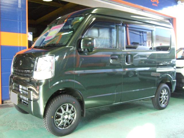 ご購入頂いたエブリイの納車前にリフトアップスプリング、ルームミラー型ドラレコ、ＥＴＣの取付をさせて頂きました。