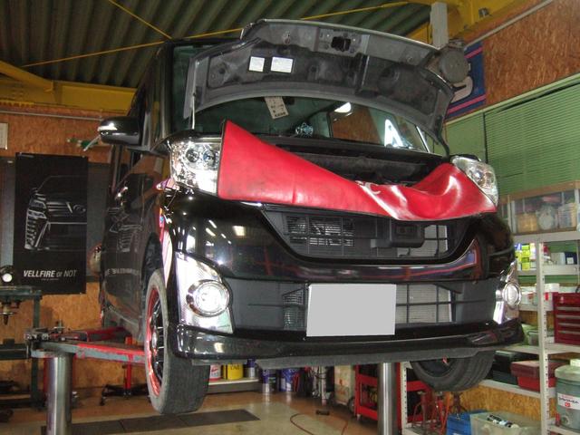 タントカスタムの車検をさせて頂きました。