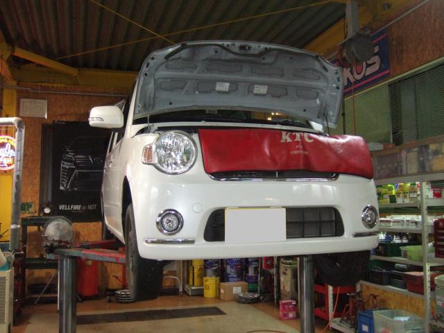 ミラココアの車検をさせて頂きました。