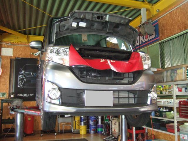 タントカスタムの車検をさせて頂きました。