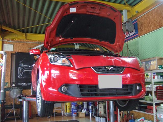 バレーノの車検をさせて頂きました。