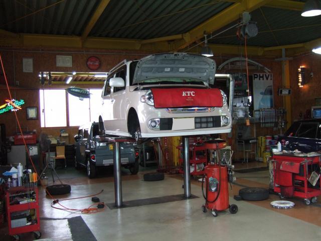 ミラココアの法定点検をさせて頂きました。