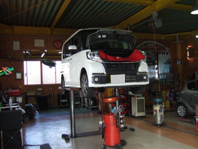 タントカスタムの法定点検をさせて頂きました。