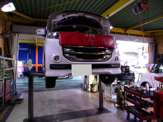 スペーシアカスタムＺの車検をさせて頂きました。