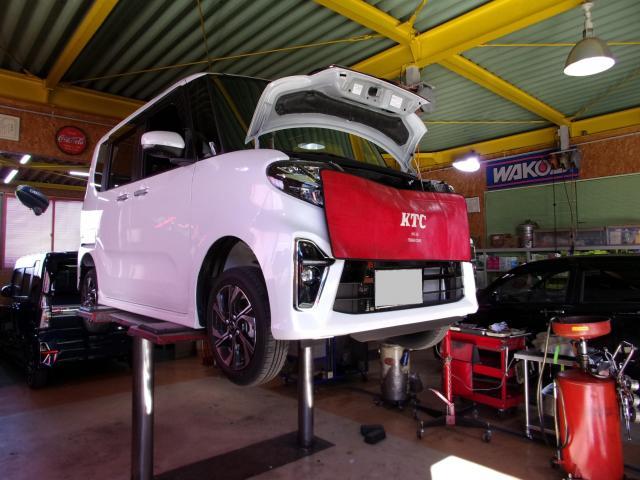 タントの新車1ヶ月無料点検をさせて頂きました。
