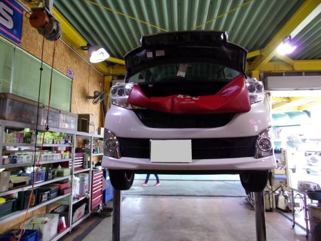 タントカスタムの車検をさせて頂きました。