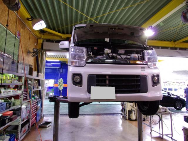 エブリイワゴンの車検をさせて頂きました。