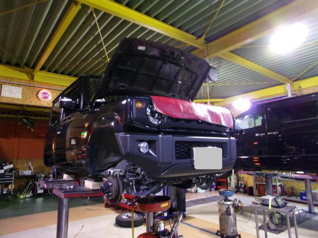 ジムニーの法定点検をさせて頂きました。