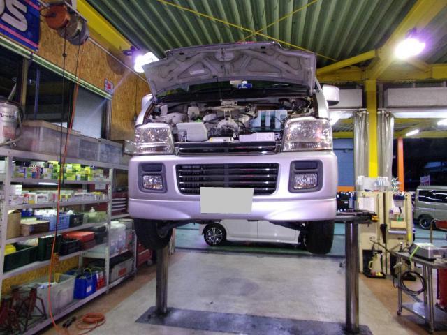 エブリイワゴンの車検をさせて頂きました。