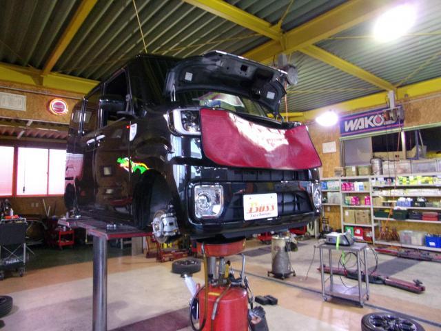 ご購入頂いたウェイクの納車整備（法定点検）をさせて頂きました。