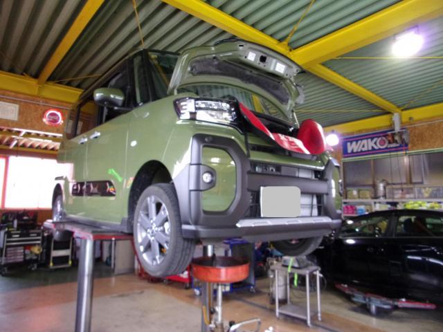 タントファンクロスのオイル交換をさせて頂きました。
　ガソリン車用(オイル交換)