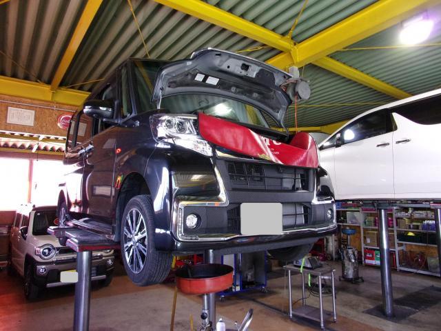 タントの（オイル交換・バッテリー交換）をさせて頂きました。