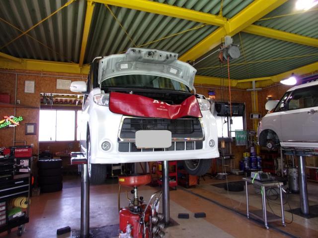 タントのオイル交換をさせて頂きました。