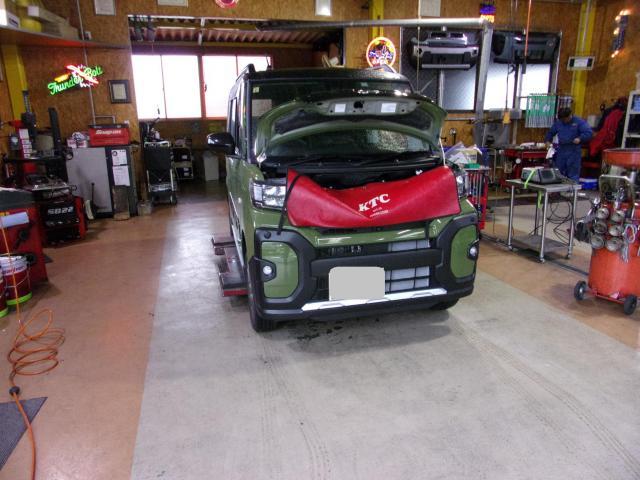 タントファンクロスのオイル交換をさせて頂きました。
