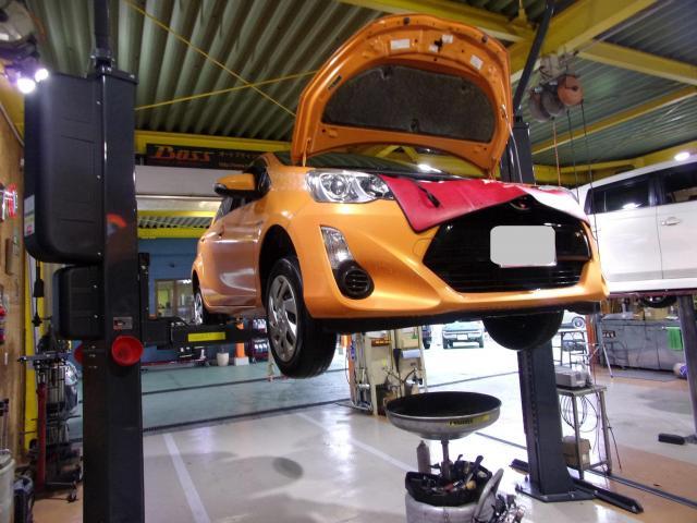 アクアのオイル交換をさせて頂きました。