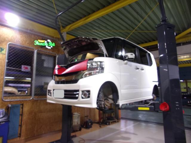 N-BOXのタイヤ交換・バッテリー交換をさせて頂きました。