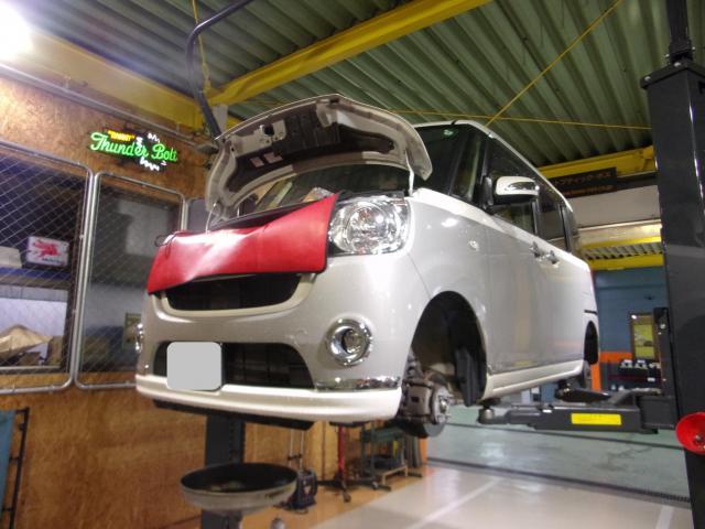 ムーヴキャンバスの車検をさせて頂きました。
