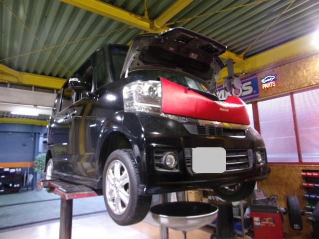 N-BOXのオイル交換をさせて頂きました。