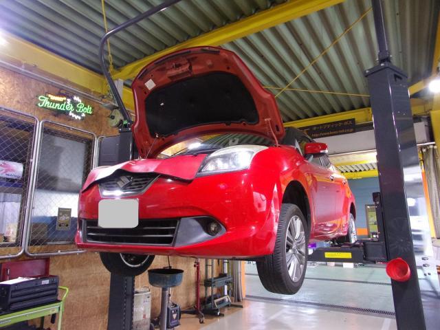 バレーノの車検をさせて頂きました。
