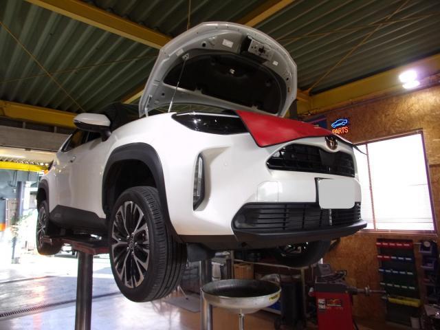 ヤリスクロスのオイル交換をさせて頂きました。