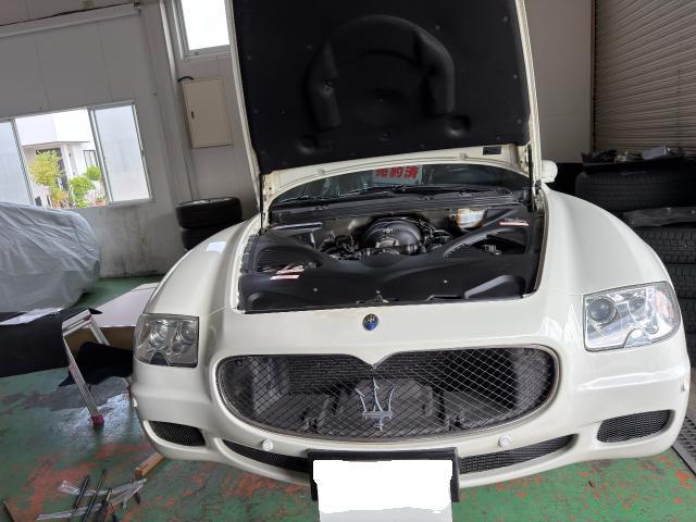 マセラティ　クアトロポルテ　オイル交換 ダンパー交換