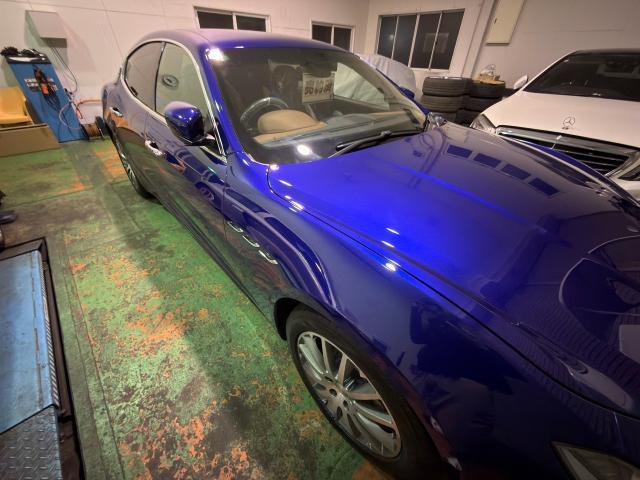 マセラティ　ギブリ　ガラスコーティング