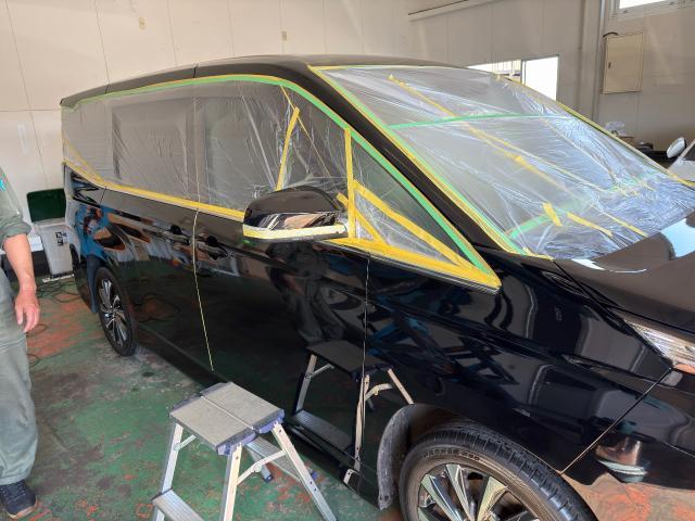 トヨタ　ヴォクシー　ガラスコーティング