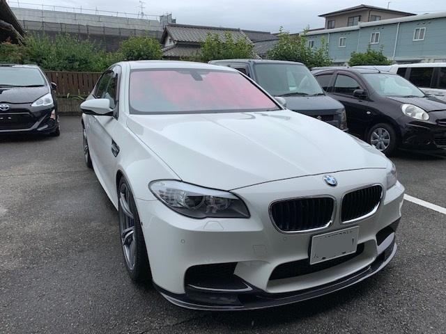 静岡市葵区　大好評ＢＭＷ５シリーズ（Ｍ５）FV44M　車検対応フロントフィルム施工