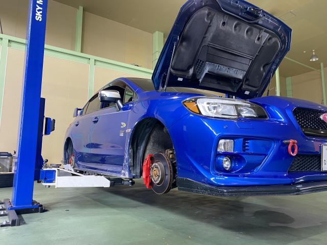 スバル　WRX　キャリパー塗装