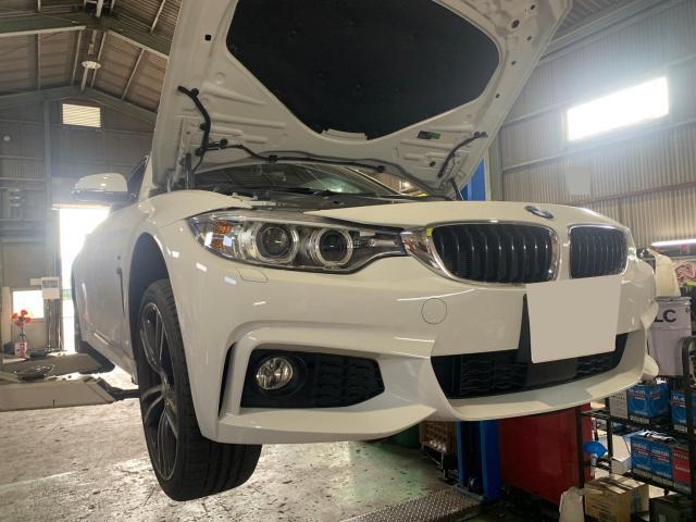 BMW 4シリーズ　エンジンオイル、エレメント交換