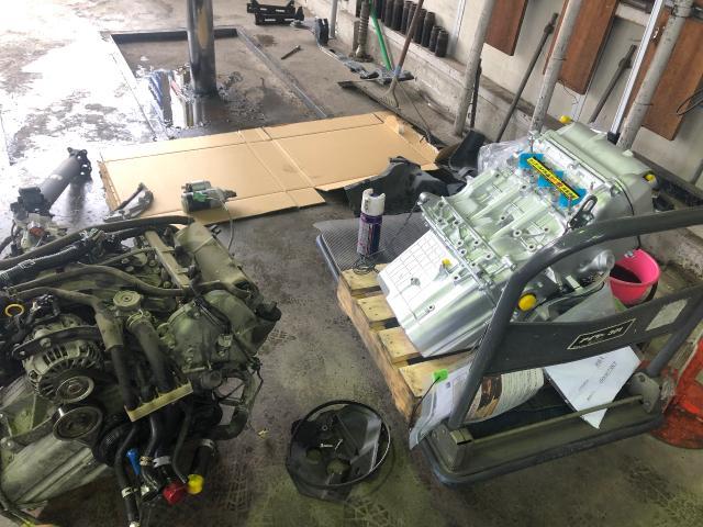 スズキエブリィ　エンジン乗せ替え　掛川市