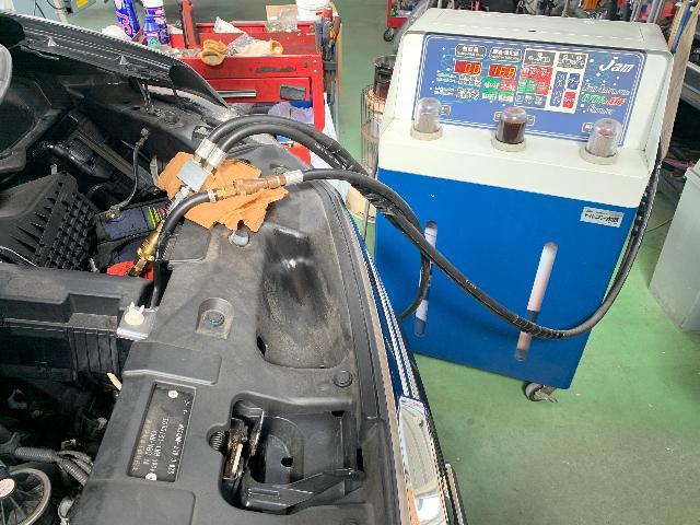 ホンダ　ステップワゴンのCVTフルードをトルコン太郎で圧送交換しました。