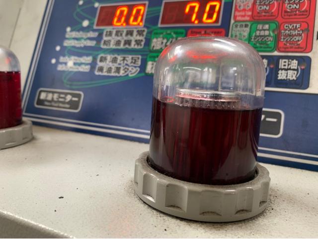 トルコン太郎でニッサン　エクストレイルのCVTフルードの圧送交換を実施しました。