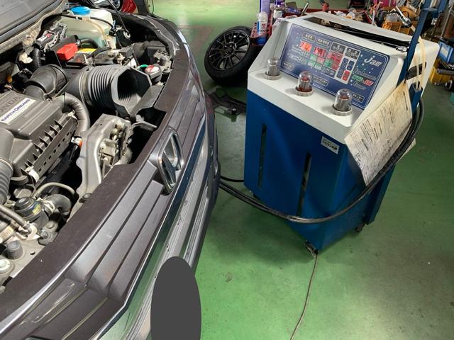 ホンダNワゴンのCVTフルードをトルコン太郎で圧送交換しました