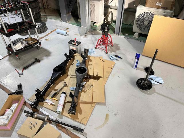 キャリートラック　幌車　鈑金塗装　事故修理　アライメント