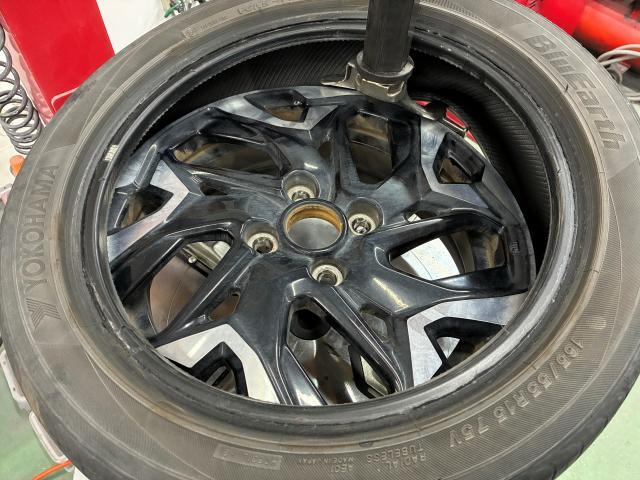 ホンダ　Ｎ－ＢＯＸカスタム　ホイール・タイヤ交換　持ち込みタイヤ交換  AUTOWAY　オートウェイ　輸入タイヤ  タイヤ交換　タイヤ　コーティング　奈良県　上牧町　香芝市　広陵町　王寺町　大和高田市　河合町　大和郡山市　生駒市　葛城市