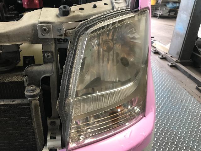 ワゴンR  ヘッドライト 磨きコーティング【奈良　香芝　オイル交換から車検　板金まで　事故対応ならカーセンターナカノまで！！】