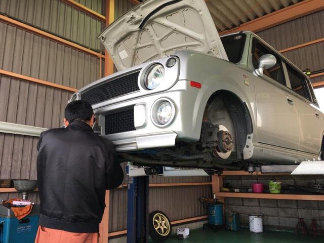 スズキ ラパン車検入庫 【小野市 三木市 車検・修理・取付は小野カーセンター】