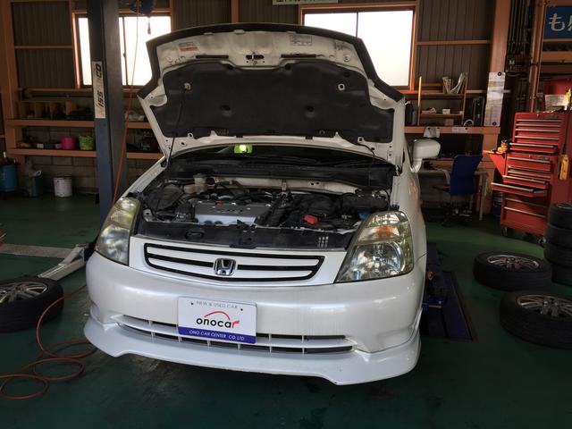 ホンダ　ストリーム 車検入庫 【小野市 三木市 車検・修理・取付は小野カーセンター】