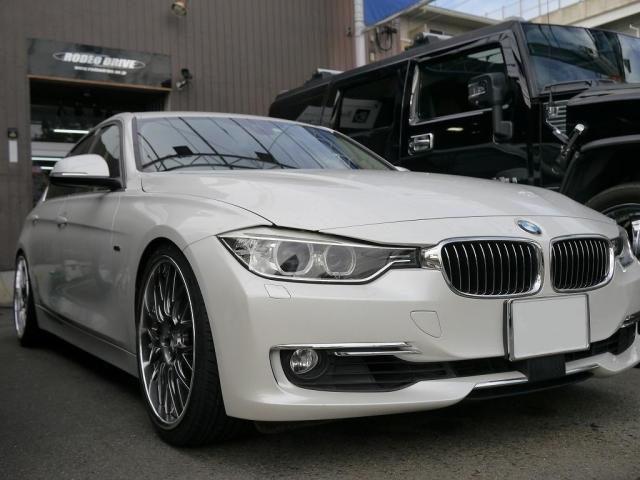 2015ｙ BMW 320I／ホイール交換　後篇／京都 国産 輸入車 アメ車 修理 整備 車検 カスタム 関西 テスター 故障 トラブル　欧州車 オイル交換 点検 診断 米国車 レストア エンジン ボッセン レグザーニ ジオバンナ  