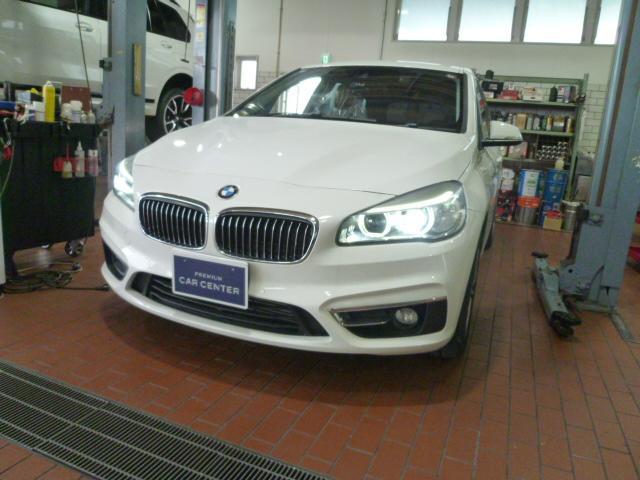 BMW 218d|ブレーキ警告灯の点灯でリアブレーキパッド交換【徳島 プレミアムカーセンター】徳島 香川 淡路島