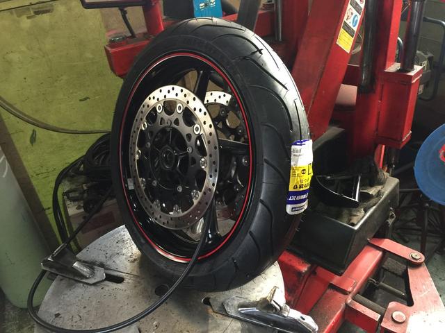 滋賀　バイクの持ち込みタイヤ交換