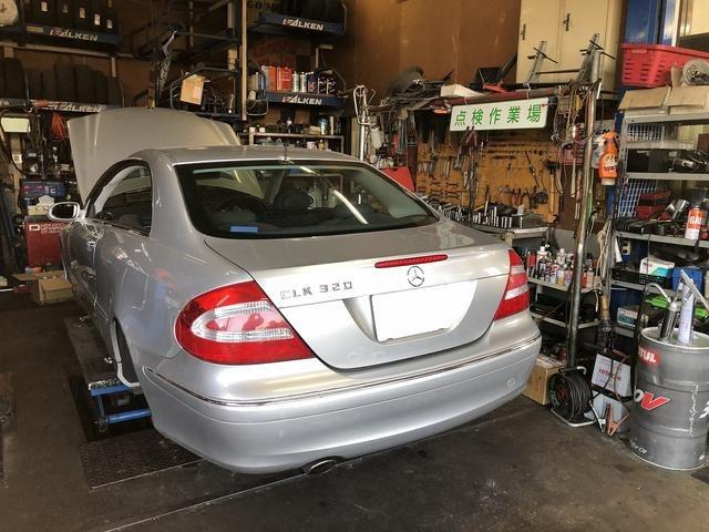 滋賀　ベンツCLK320の車検＆整備